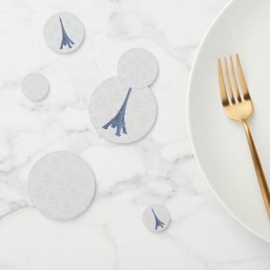 ブルーエッフェルタワーダマスクウェディングテーブル紙吹雪 コンフェッティ (グループ)