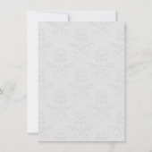 ブルーエッフェルタワーダマスクウェディングリハーサルディナー 招待状 (裏面)