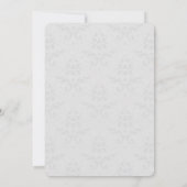 ブルーエッフェルタワーダマスクウェディング招待状 招待状 (裏面)