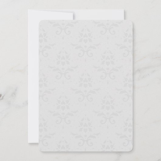 ブルーエッフェルタワーダマスクウェディング招待状 招待状 (裏面)