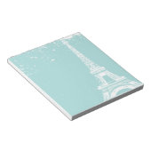 ブルーエッフェルタワーノートパッド ノートパッド (アングル)