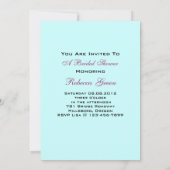 ブルーエッフェルタワーパリブライダルティーパーティー 招待状 (裏面)