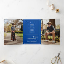 ブルーエディ抽象芸術破れた写真卒業