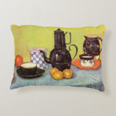 ブルーエナメルコーヒーポットバイビンセントファンゴッホ アクセントクッション (裏面)