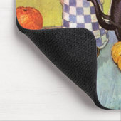 ブルーエナメルコーヒーポットバイビンセントファンゴッホ マウスパッド (コーナー)