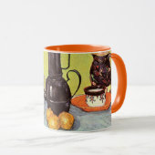 ブルーエナメルコーヒーポットバイビンセントファンゴッホ マグカップ (正面右)