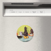 ブルーエナメルコーヒーポットバイビンセントファンゴッホ マグネット (インサイチュ (食洗機))