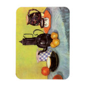 ブルーエナメルコーヒーポットバイビンセントファンゴッホ マグネット (縦)