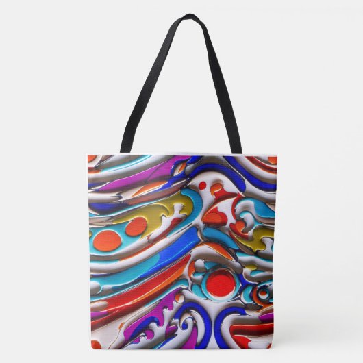 ブルーエナメルトートバッグ トートバッグ (正面)