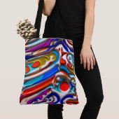 ブルーエナメルトートバッグ トートバッグ (クローズアップ)