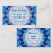 ブルーエネルギーニューエイジホリスティック名刺 名刺 (正面/裏面)