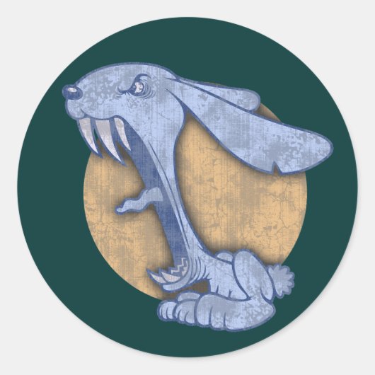 ブルーエビルバニー ラウンドシール (正面)