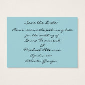 ブルーエレガンスミニデイトカードを保存 (裏面)