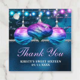 ブルーエレガントとパープルマーメイドボードスウィート16 フェイバータグ