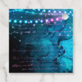 ブルーエレガントとパープルマーメイドボードブル誕生日 フェイバータグ (裏面)