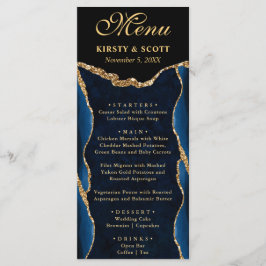 ブルーエレガントと金ゴールドフェイクグリッターアゲ結婚ート メニュー