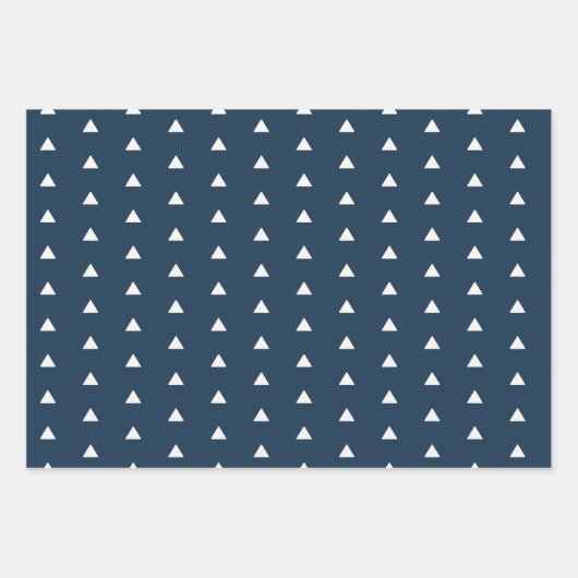 ブルーエレガントアイボリーメリークリスマス ラッピングペーパーシート (正面3)