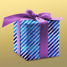 ブルーエレガントアクアクリスマスオーナメントホリデーズラ ラッピングペーパー