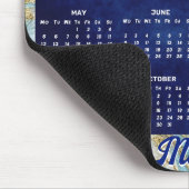 ブルーエレガントアクアマーブルアートフェイクグリッター2025 マウスパッド (コーナー)