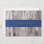 ブルーエレガントアジサイ&メイソンジャーブライダルシャワー 招待状 (裏面)