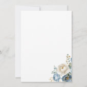 ブルーエレガントアンパサンド結婚式招待状 招待状 (裏面)