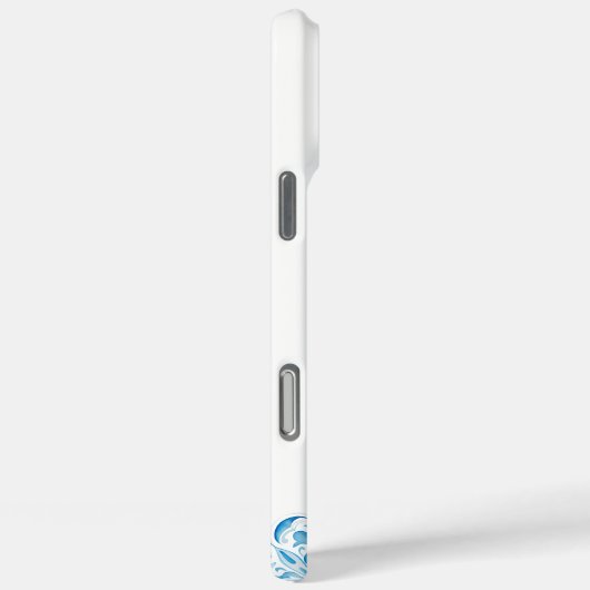 ブルーエレガントイタリアンタイルレモンPositano Case-Mate iPhoneケース (裏面 / 右)