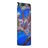 ブルーエレガントウォーターカラーフローラ植物園 タンブラー (回転右)