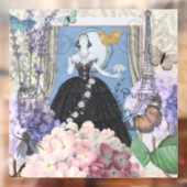 ブルーエレガントウーマンフローラファンシーガウン ウィンドウサイン (シート2)