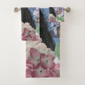 ブルーエレガントウーマンフローラファンシーガウン バスタオルセット (インサイチュ)