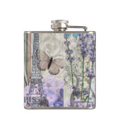 ブルーエレガントウーマンフローラファンシーガウン フラスク (裏面)