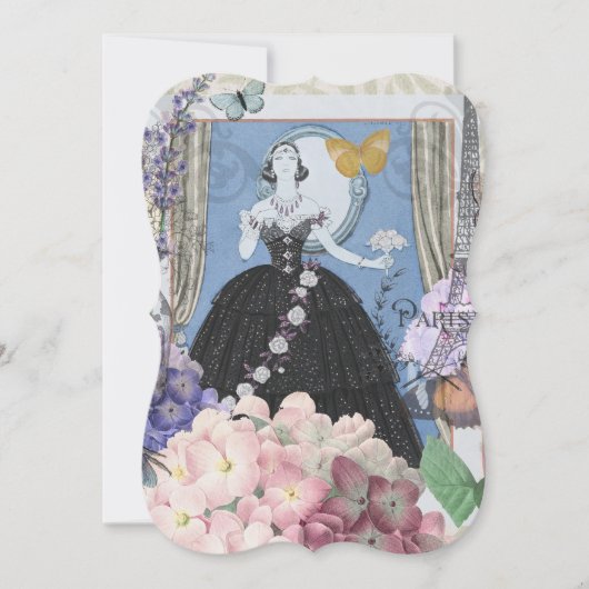 ブルーエレガントウーマン フローラルファンシーガウン (正面)