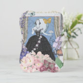 ブルーエレガントウーマン フローラルファンシーガウン (スタンド正面)