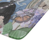 ブルーエレガントウーマン フローラルファンシーガウン カッティングボード (角)