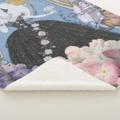 ブルーエレガントウーマン フローラルファンシーガウン シェルパブランケット (3/4)