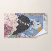 ブルーエレガントウーマン フローラルファンシーガウン バスタオルセット (ハンドタオル)