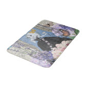 ブルーエレガントウーマン フローラルファンシーガウン バスマット (アングル)