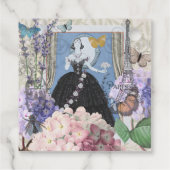 ブルーエレガントウーマン フローラルファンシーガウン フェイバータグ (裏面)