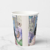 ブルーエレガントウーマン フローラルファンシーガウン 紙コップ (右)