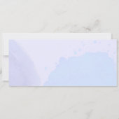 ブルーエレガントエステティックブライダルシャワー 招待状 (裏面)