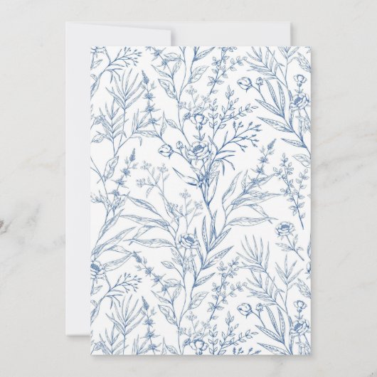 ブルーエレガントエッフェルタワーバルミツワー招待状 招待状 (裏面)