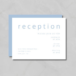 ブルーエレガントエレガントウェディング披露宴 エンクロージャーカード