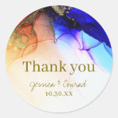 ブルーエレガントオ結婚レンジ ラウンドシール (正面)