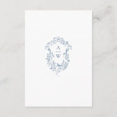 ブルーエレガントガーフランスのデンフローラ結婚ズ詳細 エンクロージャーカード (裏面)