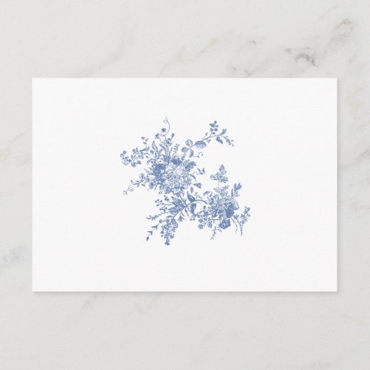 ブルーエレガントガーフランスのデンフローラ結婚ズ詳細 エンクロージャーカード (裏面)