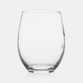 ブルーエレガントクリスマスオーナメント会社パーティー ステムなしワイングラス (右)