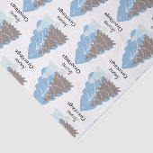 ブルーエレガントクリスマスツリーズホリデークリスマス 薄葉紙 (詳細)