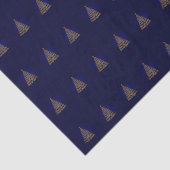 ブルーエレガントクリスマスツリーティッシュペーパー 薄葉紙 (詳細)