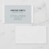 ブルーエレガントクリーンデザインゴシックフォントプロフェッショナル 名刺 (正面/裏面)