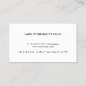 ブルーエレガントグモダンレー美しいクーポン 割引カード (裏面)