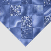 ブルーエレガントグリッターダイヤモンド格子パターン 薄葉紙 (詳細)